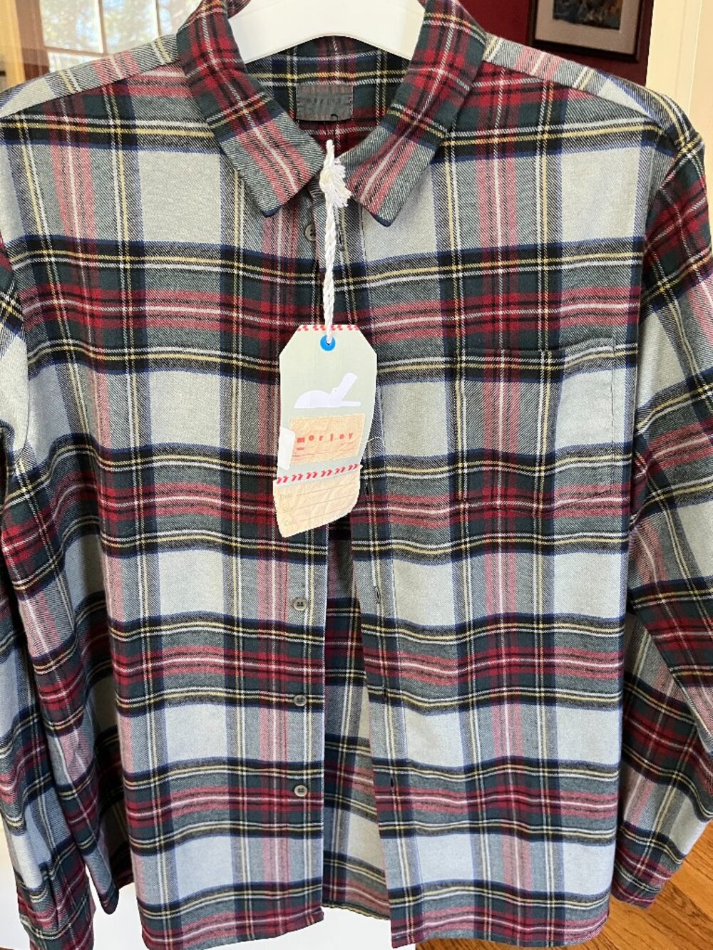Boys Morley Flannel Button Down - Youth Large